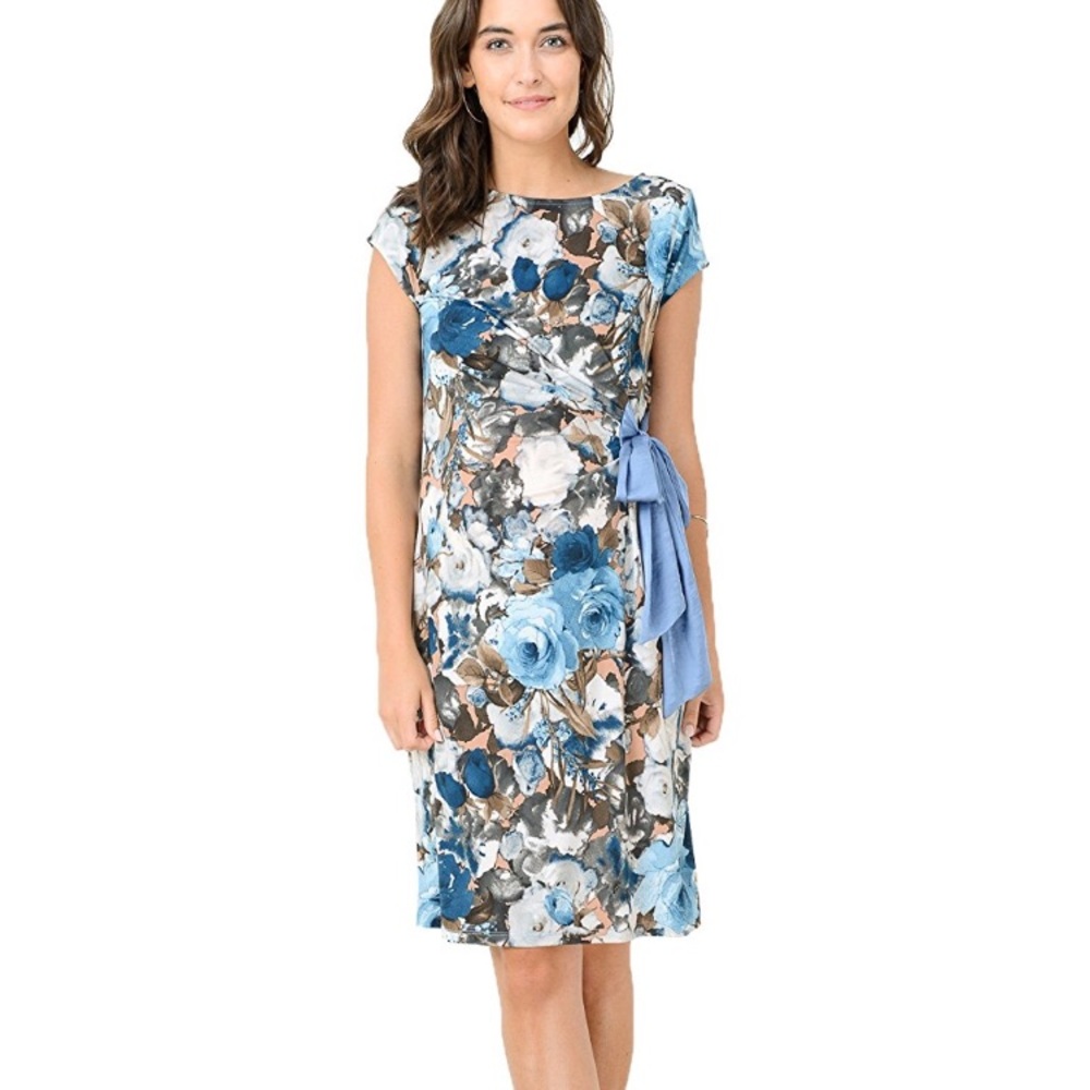 Maternity blue dress